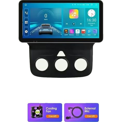 Autoradio multimediale con funzioni integrate, compatibile con i modelli Dodge Ram dal 2005 al 2015, 10,33 pollici 8-core S8 (1/2)