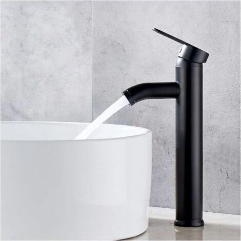 Mitigeur de lavabo Bronze huilé Terminer Un Trou poignées Simples Salle de Bain Robinet d'évier Betterlife(1 pcs) (1/5)