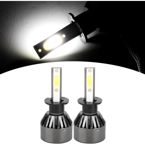 Lot de 2 ampoules LED blanches 80 W pour phares de voiture, culot G7, compatibles H3 (1/5)