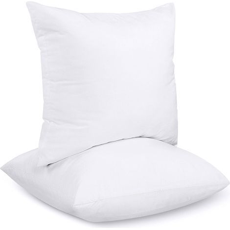 Lot de 2 coussins décoratifs 40 x 40 cm – Rembourrage en fibres creuses silicone – Housse en mélange de polyester – Pour intérieur - 2Bedding (1/5)