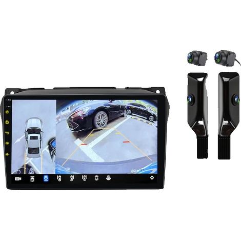 Radio para coche, soporte multimedia, controles en el volante, compatible con Suzuki Alto 2009-2016, PX4 (6GB 128GB) 360 (1/2)