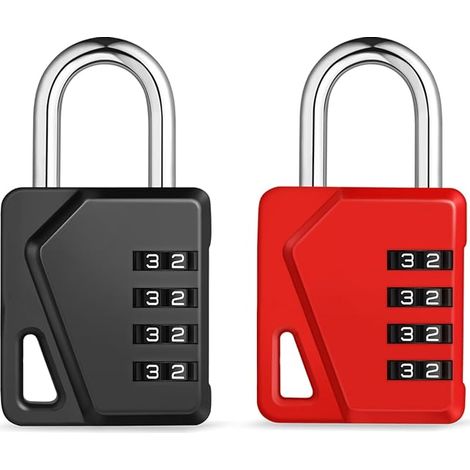 Code Padlock, 4 Digit Code Padlock (Black (1/5)