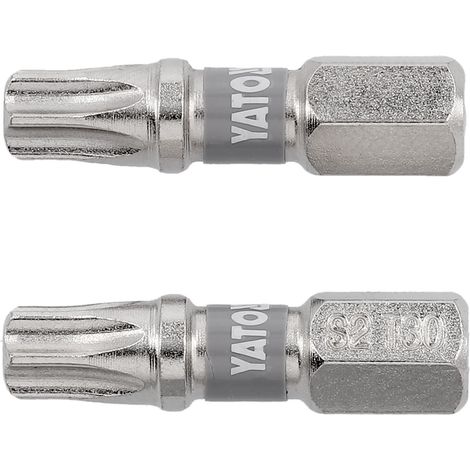 Embouts 1/4" x 25 mm t30 2 pièces ni