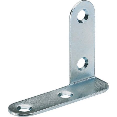 Équerre De Cadre Coudée Acier Zingué Hettich, L.45 Mm