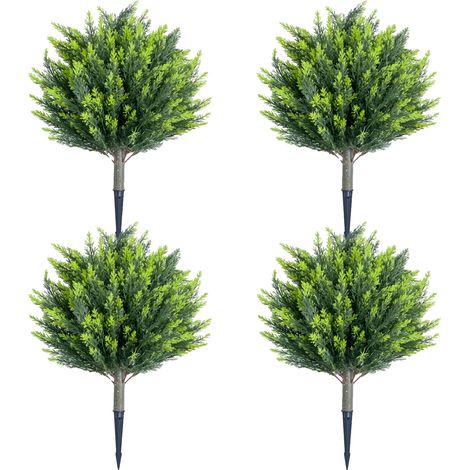 Árboles de topiario en forma de bola, plantas artificiales, decoración para interiores y exteriores, C-4 piezas (1/2)