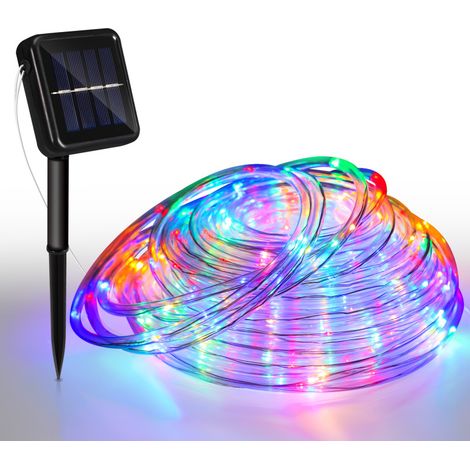 SWANEW Tubo flessibile per luce solare Tubo flessibile per luce LED Catena luminosa per esterni Rete luminosa RGB 30M (1/5)