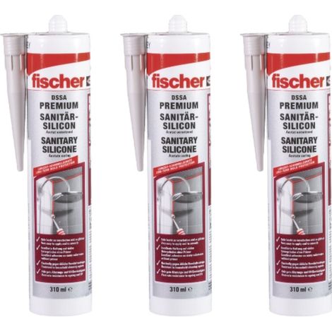 fischer Sanitärsilicon DSSA 310 sanitärgrau (3) (1/5)