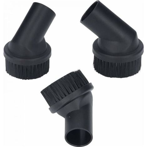 3 pièces aspirateur Brosse Ronde, 35mm/1.38in diamètre intérieur Brosse à poussière Ronde Accessoire pour aspirateur pour Nettoyer Les lacunes du canapé (1/5)
