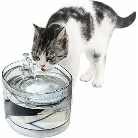 Automatique Fontaine à Eau pour Chat Chien, Distributeur Eau pour Animal Domestique Filtre, 1,6L Électrique et Ultra Silencieuse WF030 (1/5)