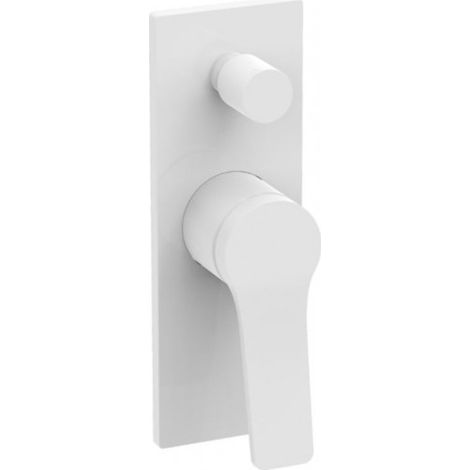Mitigeur de douche à encastrer ANDARE avec inverseur-Chromé blanc-Chromé blanc-7.00 ---Chromé blanc (1/3)
