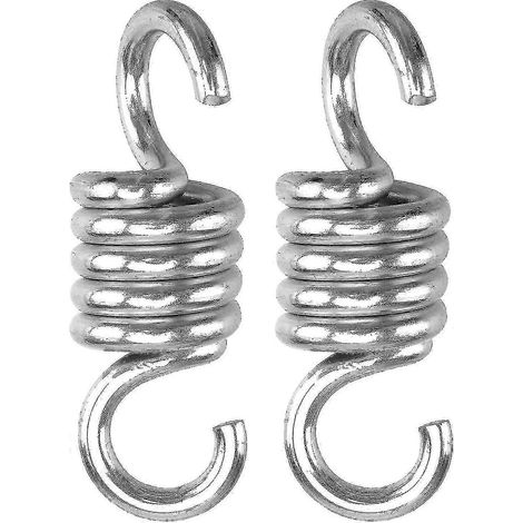 Ressorts de chaise berçante pour hamac, ensemble de suspension argenté en 2 pièces (1/5)
