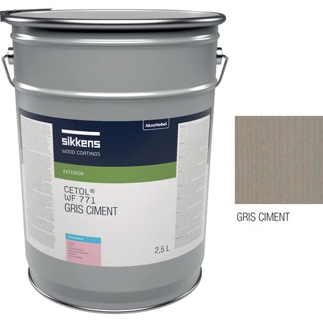 SIKKENS WF771 Terrassenöl - 2,5 Liter Farbe Zementgrau