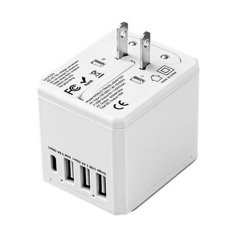 Multifunktions-Reisestecker Typ C, weltweiter Universalstecker-Konverter, UK-Standardadapterstecker