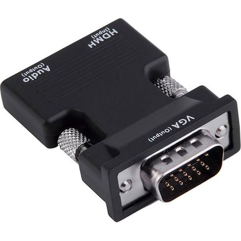 Adaptateur HDMI vers VGA 1080P avec prise audio 3,5 mm. (1/4)