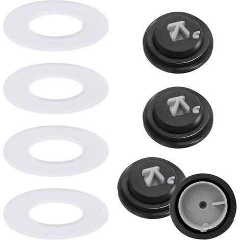 8 pièces 4× Membrane pour Robinet Flotteur SIAMP 4× Rondelle de Soupape de Chasse Flotteur Chasse d'eau wc citerne à membrane rondelles à membrane à entrée latérale pour citernes