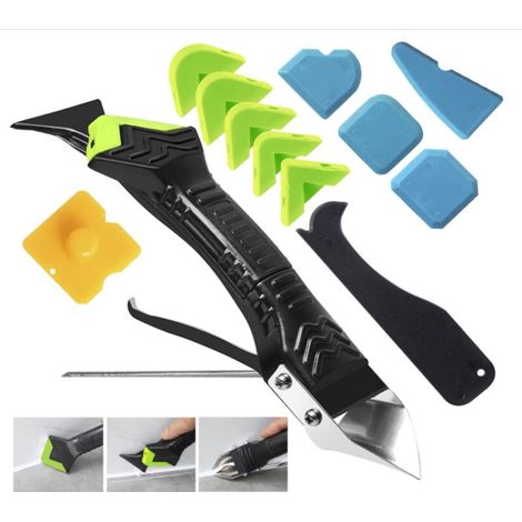 Grattoirs angles en silicone 12 pièces – Lisseur de mastic – Pour joints et bordures de silicone propres (1/5)