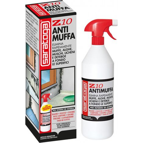 ANTIMUFFA MUFFICIDA SPRAY Z10 CONTRO MUFFE ALGHE MUSCHI LICHENI 1000ml SARATOGA