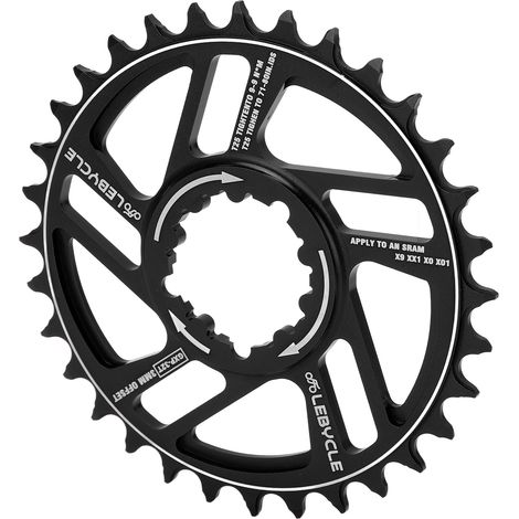 Lebycle Mountainbike, 32T Kettenblatt, Direct Mount, GXP Aluminiumlegierung, 3 mm Offset, schwarz (1/5)