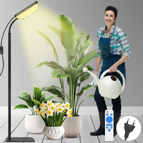 Plant Lamp, LED Full Spectrum Grow Light, 45-63 mm Height Adjustable with 246 LEDs, with 4/8/12H Timer, 120 Lumens, for Indoor Plants (1/5)