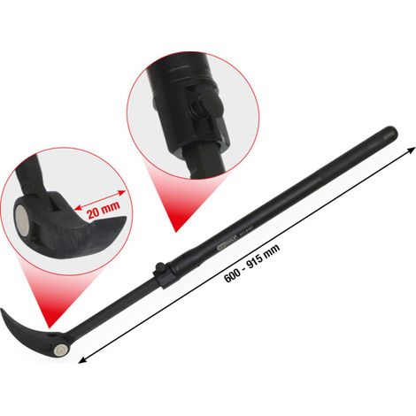Pinces leviers de montage articulé télescopique, 600 - 915 mm (1/5)