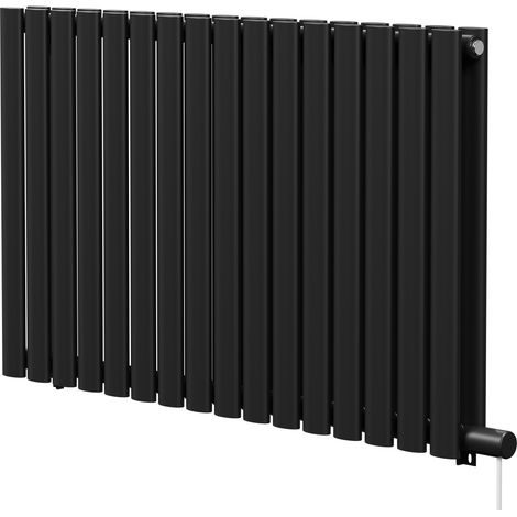 Boone Colore Matt Black 600mm x 960mm Horizontal Electric Double Panel Radiator (1/5)