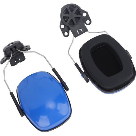 Casque antibruit de type casque de sécurité pour les chantiers de construction, l'exploitation forestière, la découpe et le meulage, réduction du bruit, casque antibruit bleu (1/5)