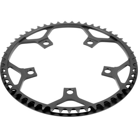 Kettenblatt für Falträder, aus Aluminiumlegierung, CNC-gefräst, verschleißfest und geschützt, 53-Zahn-Ritzel, schwarz. (1/5)