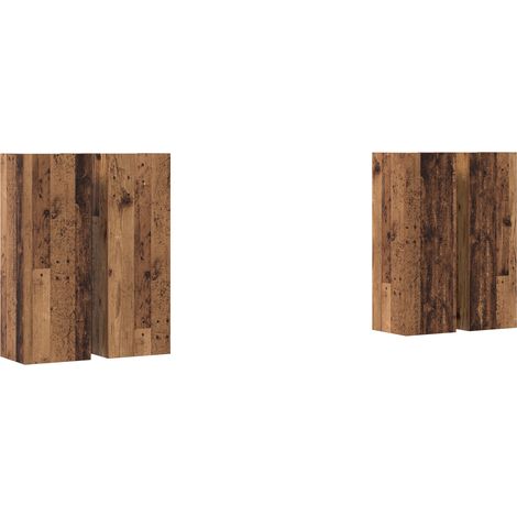 TV Cabinet 4 pcs Old wood 30.5 x 30 x 90 cm Engineered wood vidaXL (1/5)
