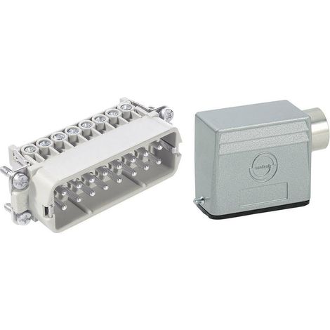 Lapp Set de conectores rectangulares grises 16 polos + PE