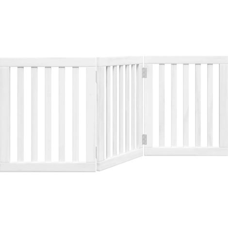 Barrière pour chien pliable 3 panneaux 150 cm bois de peuplier (1/5)