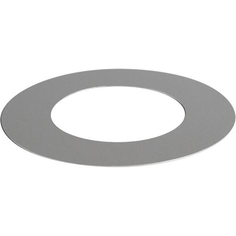 Qazqa – Disque décoratif acier inoxydable Ø 130 mm – Pour spots encastrés – Luminosité variable – Compatible avec variateur