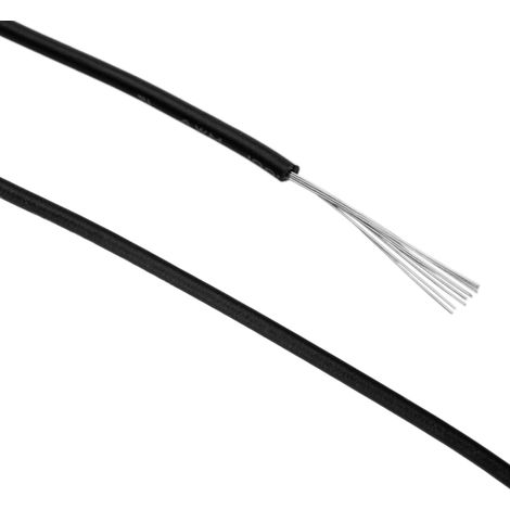 BeMatik - 18AWG câble dalimentation 30m noire (1/5)