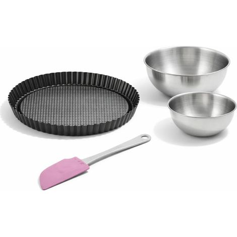 Set de 4 ustensiles de pâtisserie moule à gâteaux 2 bols et spatule pâtisserie Black metallic Black mettallic Zenker Black mettallic (1/5)