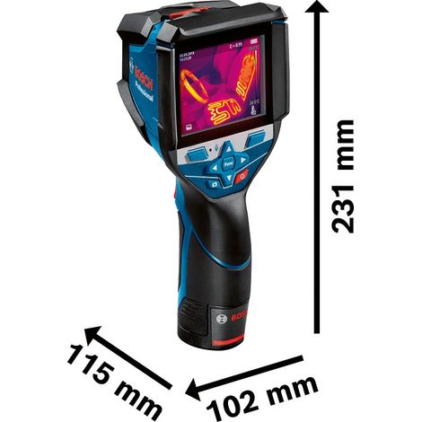 Bosch Professional – Caméra thermique GTC 600 C – Plage de mesure -20 à +600 °C – Précision ± 2,0 °C – Résolution 0,1 °C – Protection IP54 — vue 4