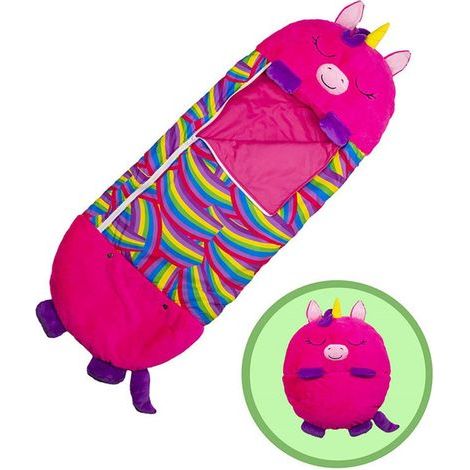 Coussin de jeu et sac de couchage Happy Nappers grand format, sac de couchage une pièce amusant pour enfants, surprenez vos enfants 160 cm x 61 cm (1/3)