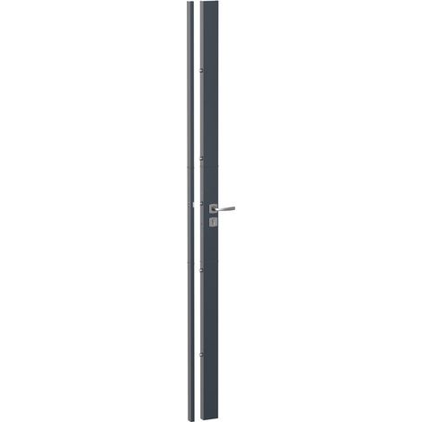 Serratura PROTETTIVA 41 HDI+ 4 punti GA 65x35 Vite 70 ASSA ABLOY 4 chiavi - Grigio Muze Cromo Velluto - Destra - 28491000