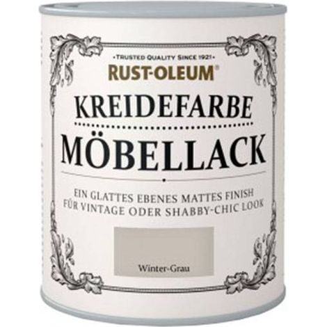 Rust-Oleum Kreidefarbe Möbellack 750ml Winter Grau