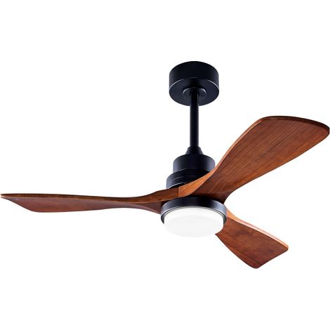 Ventilateur de plafond 42 pouces avec lumière – télécommande 6 vitesses incluse, fonction réversible et moteur DC économe en énergie (1/5)