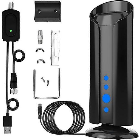 Antenne TV intérieure longue portée pour Smart TV, compatible avec toutes les Smart TV HD numériques et amplificateur de signal 4K. (1/5)