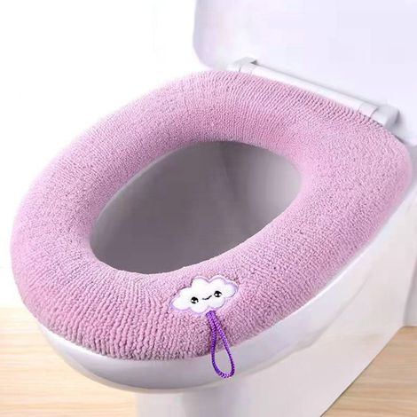 Coussin Pour Siège De Toilette Universel - Diamètre Extérieur 35 Cm Diamètre Intérieur 12 Cm - En Polyester Jaune - 1 Pièce (1/5)