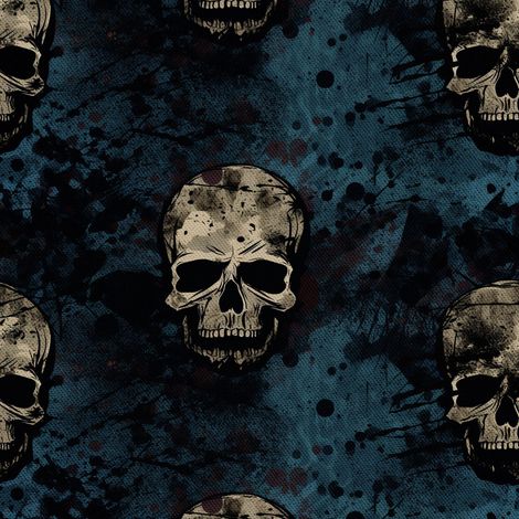 Tela decorativa para exteriores Oxford - Motivo de calavera I DX4597 (1/5)