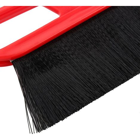 Pelle à neige 2 en 1 à poignée souple en plastique, fixée sur voiture (rouge)
