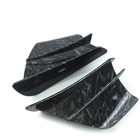 2 ailettes aérodynamiques pour motos, déflecteurs d'air latéraux adhésifs pour carénage avant, aileron universel en ABS pour moto. (1/5)