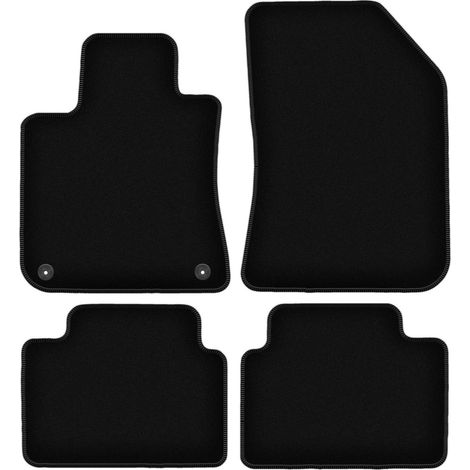 Alfombrillas de terciopelo negro BASIC para Peugeot 308 II familiar, SW (2013-) (1/5)