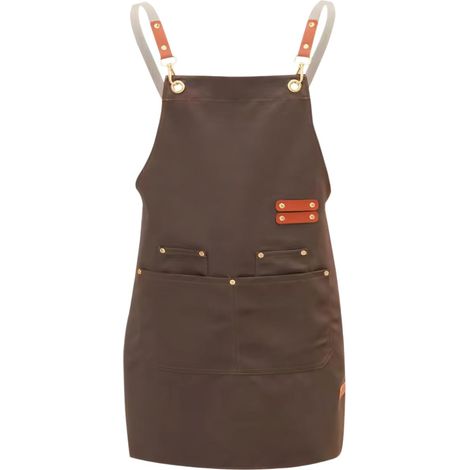 Tablier de Barbecue, Tablier Cuisine Homme Femme avec 4 Poches, Dos Croisé, Tablier Travail Unisexe, Tablier Peinture, Tablier Jardinage Imperméable, Tablier Bricolage Café Restaurant (1/5)