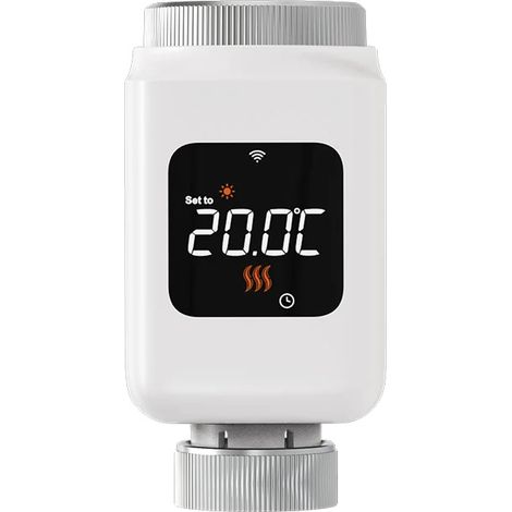 Vanne de Radiateur Intelligente, Contrôle de Température Programmable, Contrôle par Application et Voix, 1PCS (1/2)