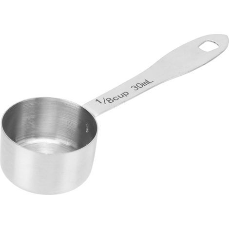 Coffee bean measuring spoon with long handle, multi-purpose, practically round, 30 ml. (1/5)