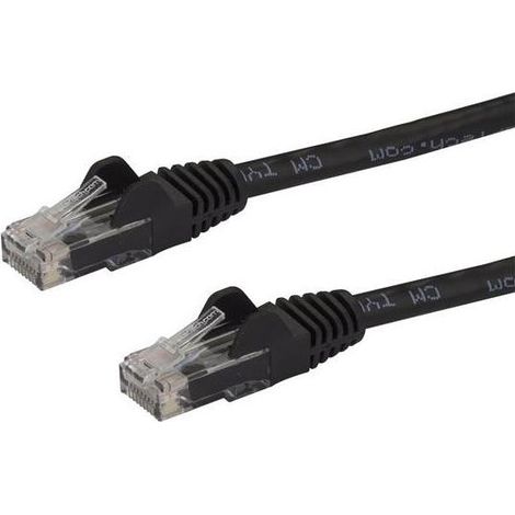 StarTech.com Cavo patch CAT6 1,5 m - Filo di rame al 100% - Connettore antistrappo - Nero (1/2)