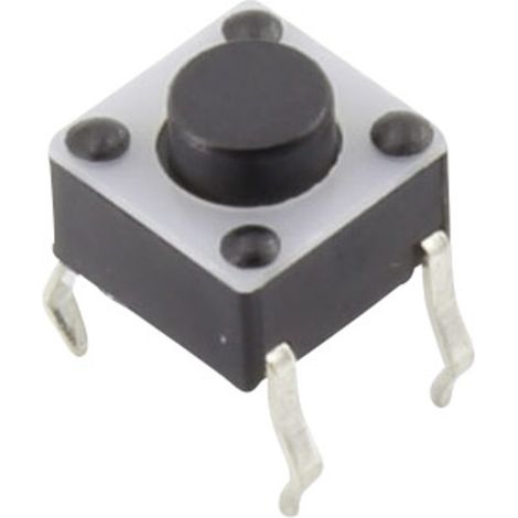 TRU COMPONENTS YST-1102A Drucktaster 12 V/DC 0.05 A 1 x Aus/(Ein) tastend (L x B) 6 mm x 6 mm 1 St