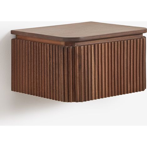 Set di 2 comodini sospesi 35x30 cm in legno di acacia Biljandi SKLUM            